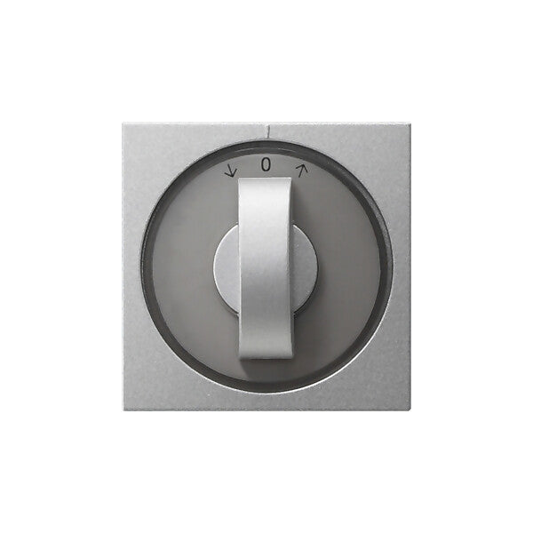 Gira Abdeckung m.Knebel alu Jalousie, System55 066626